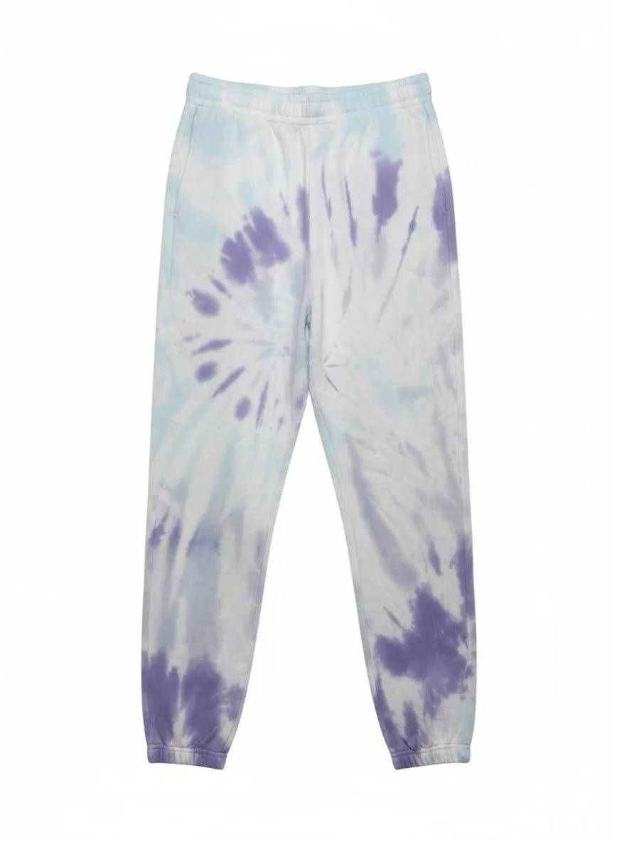 Violet Swirl Tie-Dye Joggers